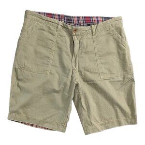 Vintage Polo Ralph Lauren Reversible Shorts Mens 36 Green Red Madras Plaid Chino